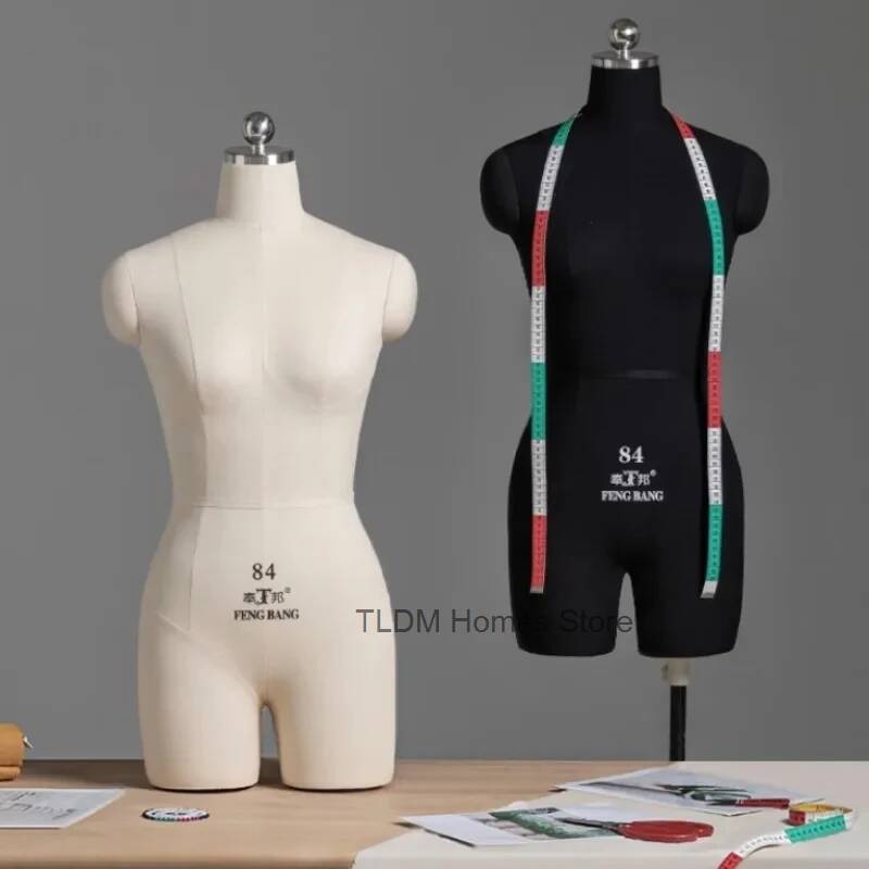 Dress Form Mannequin - PU폼 바디 여성 마네킹 세트, 면직물