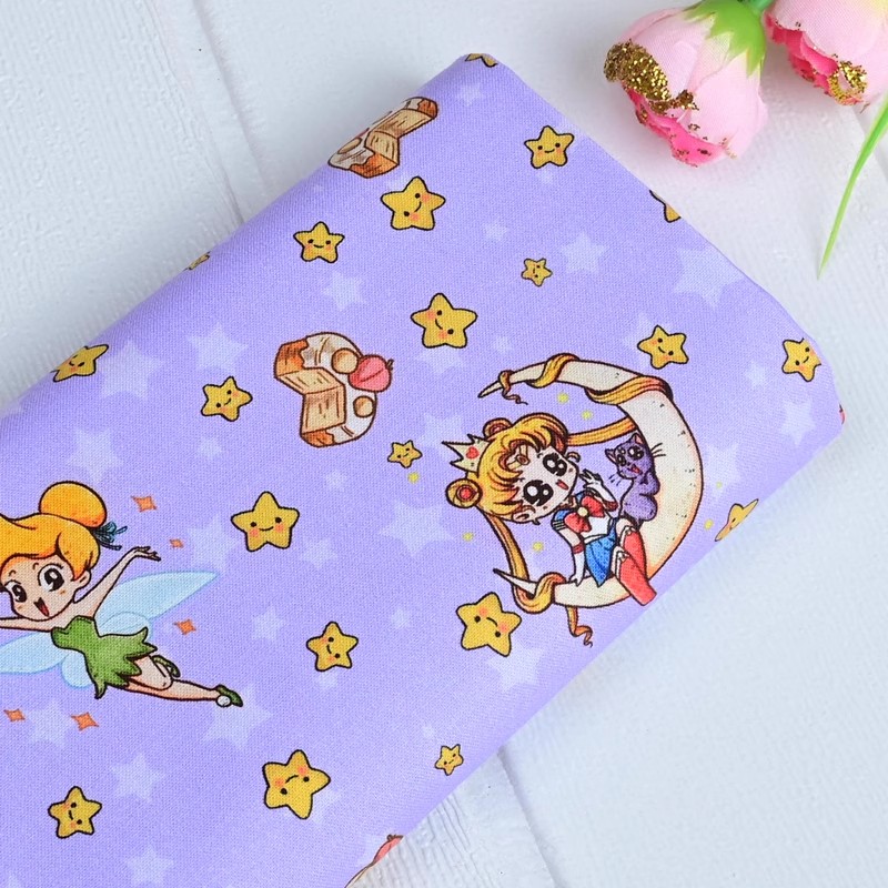 세일러 문 별 만화 소녀 DIY 패치 워크 섬유 Tis - Textile And Sewing Materials 리뷰 및 가격