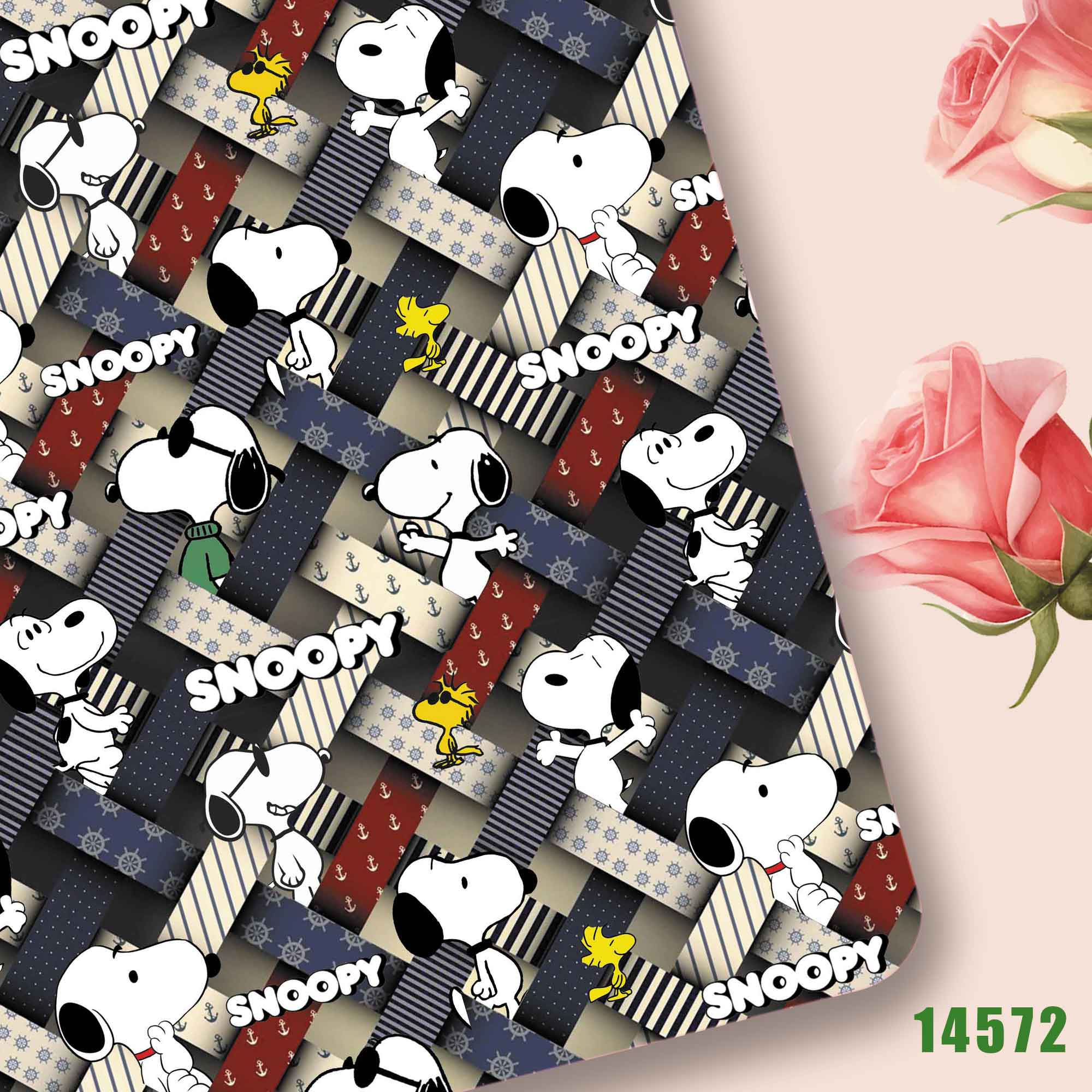 다카라 토미 스누피 패브릭140CM 만화 폴리에스테르  - Sewing Textiles 리뷰 및 가격