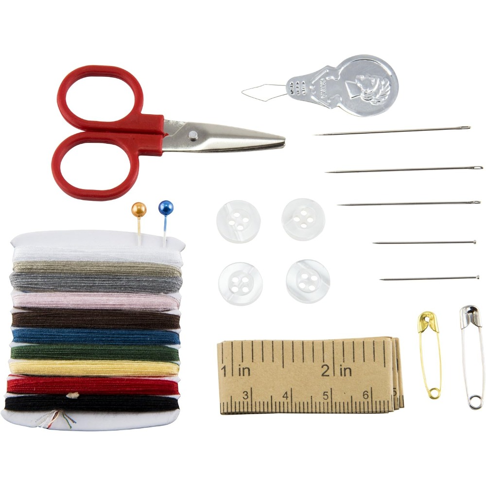 휴대용 바느질 세트, 바늘, 실, 단추, 가위, 손가락 - Sewing Kit 리뷰 및 가격