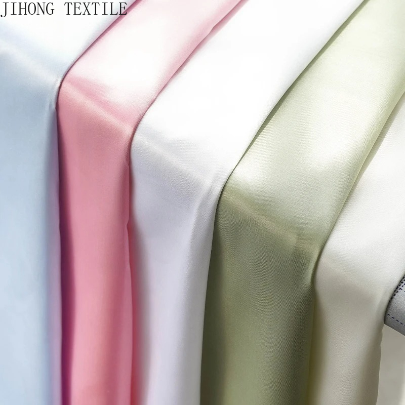 26 색상 프리미엄 새틴 패브릭 드레스 안감 웨딩 장식 - Textile And Sewing Materials 리뷰 및 가격