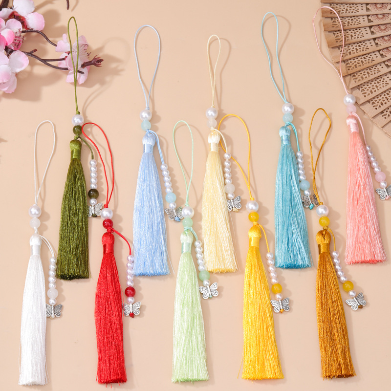 5개 빈티지 진주 나비 태슬 펜던트 DIY 공예 의류  - Vintage Sewing Textile 리뷰 및 가격