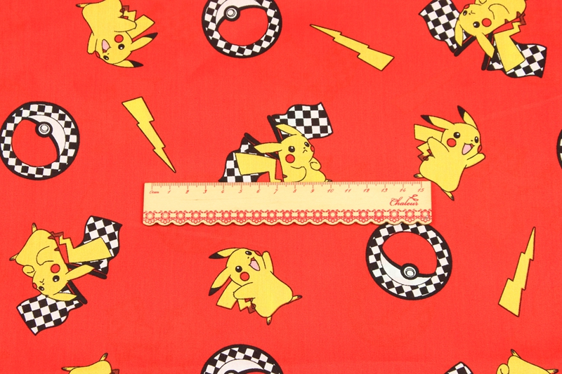 140cm 너비 포켓몬 포켓 몬스터 레드 얇은 100  - Textile And Sewing Materials 리뷰 및 가격