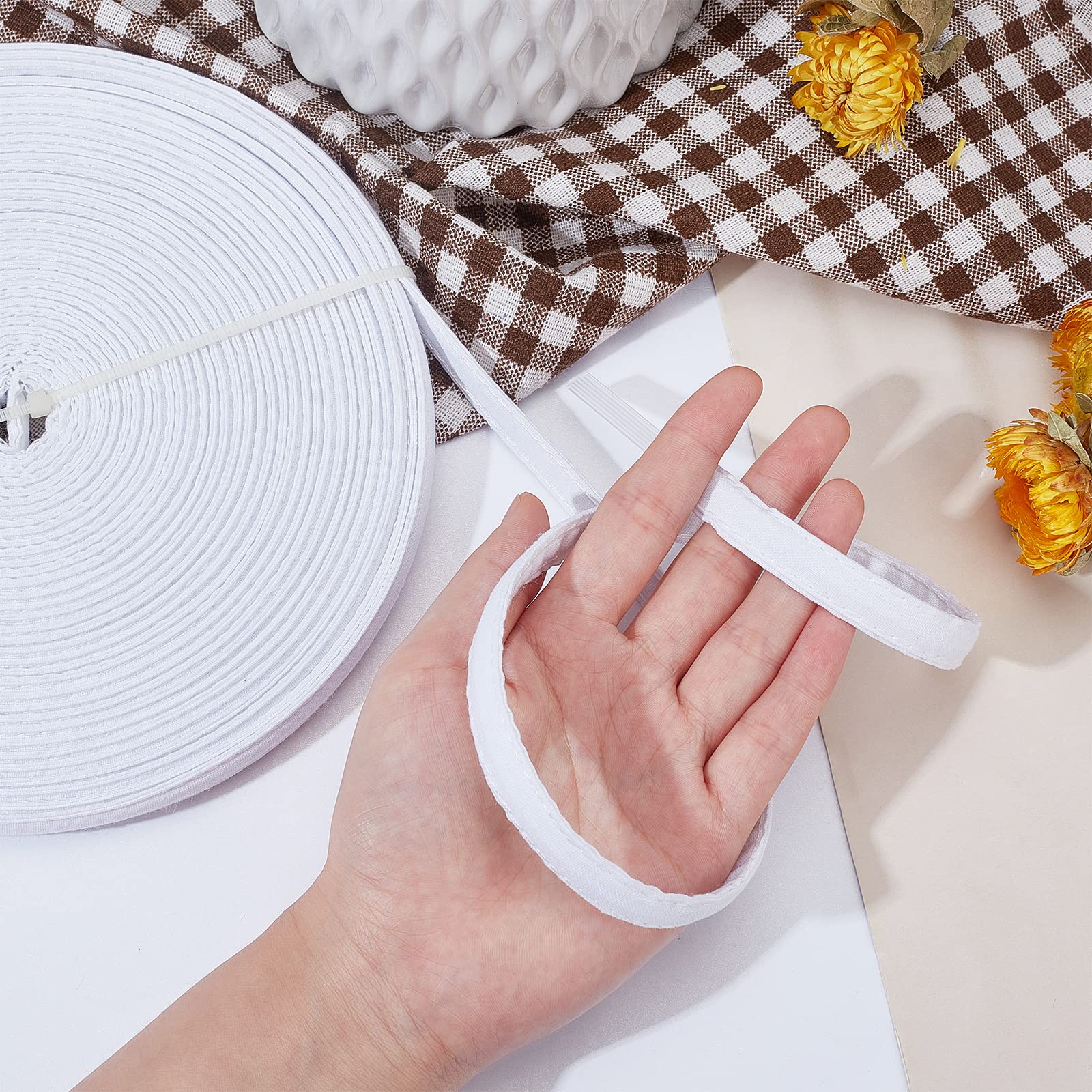 15mm 면 코팅 폴리에스터 코르셋 본닝 50야드 브라 - Sewing Garment 리뷰 및 가격