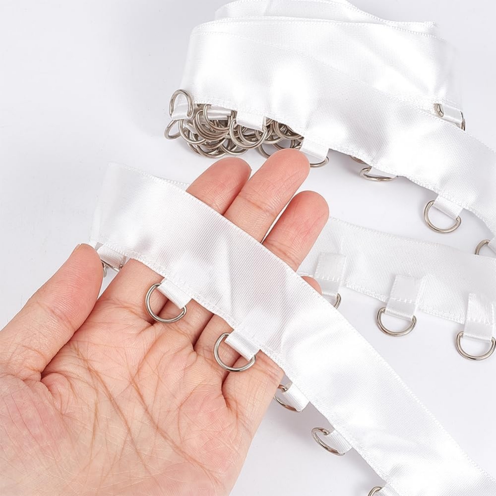 4 야드 D 링이있는 흰색 그로멧 트림 (6x10mm) - Sewing Kit 리뷰 및 가격
