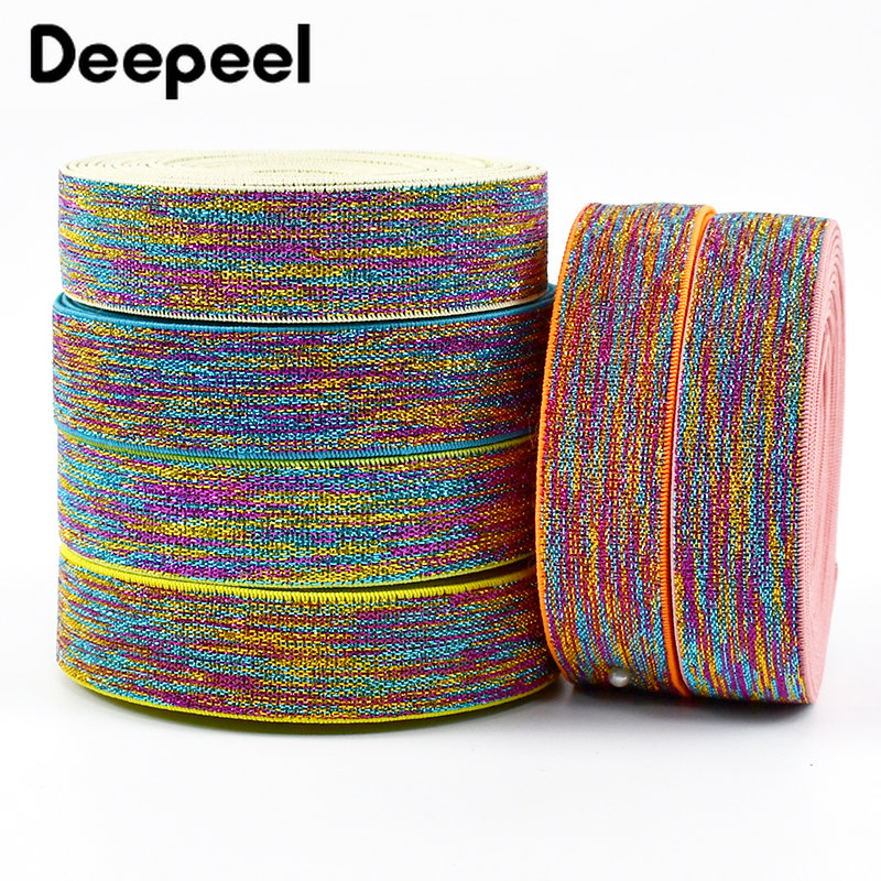 4 미터 23mm 나일론 탄성 밴드 골드 실버 장식 고 - Sewing Garment 리뷰 및 가격