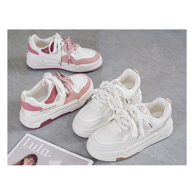 OIQERE 여성용 2025 화이트 언키 캐주얼 스니커 - Sewing Nylon 리뷰 및 가격