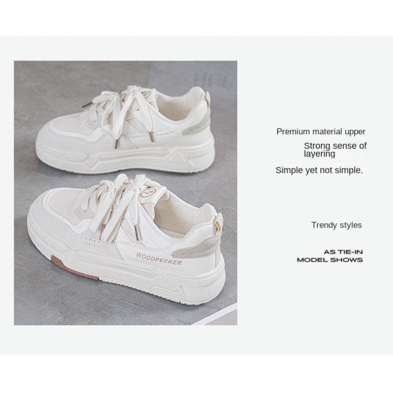 OIQERE 여성용 2025 화이트 언키 캐주얼 스니커 - Sewing Nylon 리뷰 및 가격