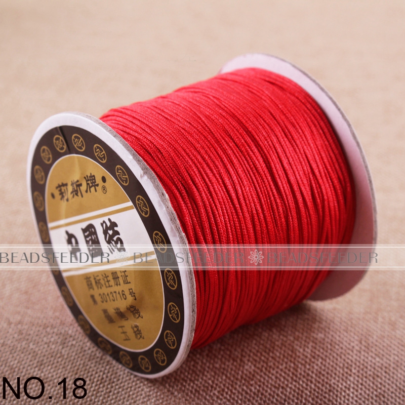 중국 매듭용 옥실 0.8mm 120미터 롤, 보석 디자 - Sewing Knit 리뷰 및 가격