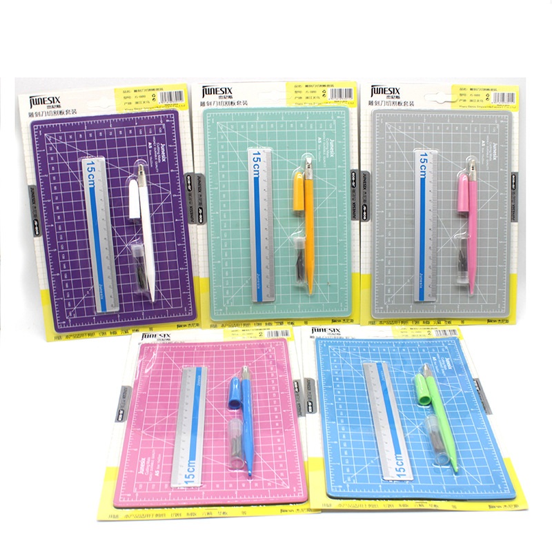 1 세트 A5 커팅 매트 눈금자 조각 펜 나이프 양면  - Cutting Mat Self Heal 리뷰 및 가격