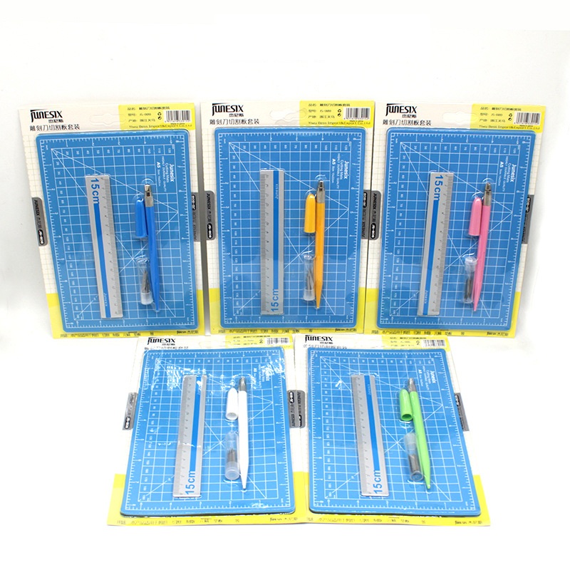 1 세트 A5 커팅 매트 눈금자 조각 펜 나이프 양면  - Cutting Mat Self Heal 리뷰 및 가격