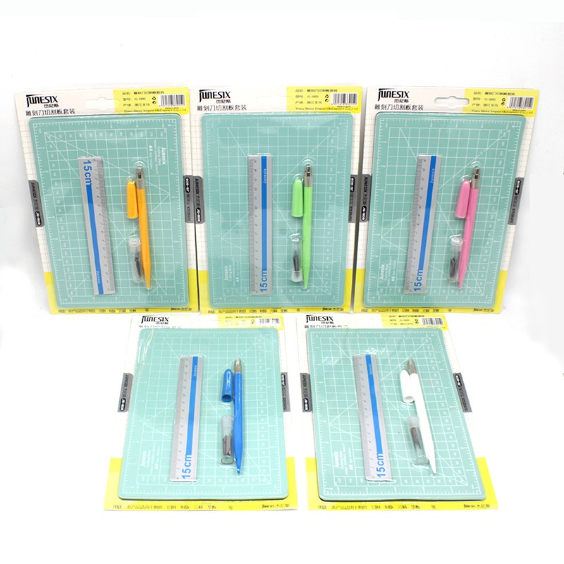 1 세트 A5 커팅 매트 눈금자 조각 펜 나이프 양면  - Cutting Mat Self Heal 리뷰 및 가격