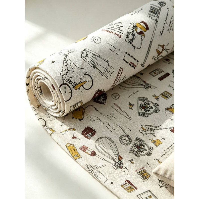 여성 프린트 패턴이 있는 혼합 혼방 원단, 커튼, 테이 - Textile And Sewing Materials 리뷰 및 가격