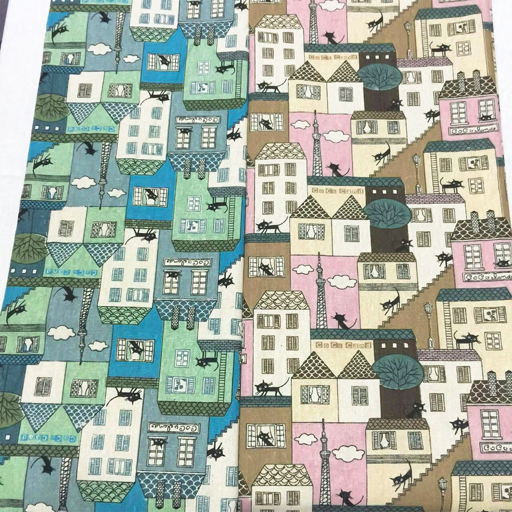 북유럽 소형 집 시리즈 빈티지 패치워크 페인팅 대마,  - Vintage Sewing Textile 리뷰 및 가격